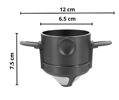 Filtro de café plegable portátil de acero inoxidable