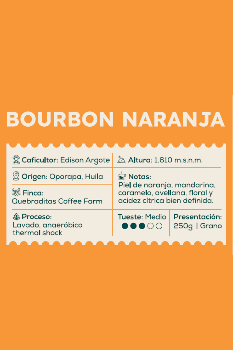 Exótico - Lozano Café - Bourbon Naranja